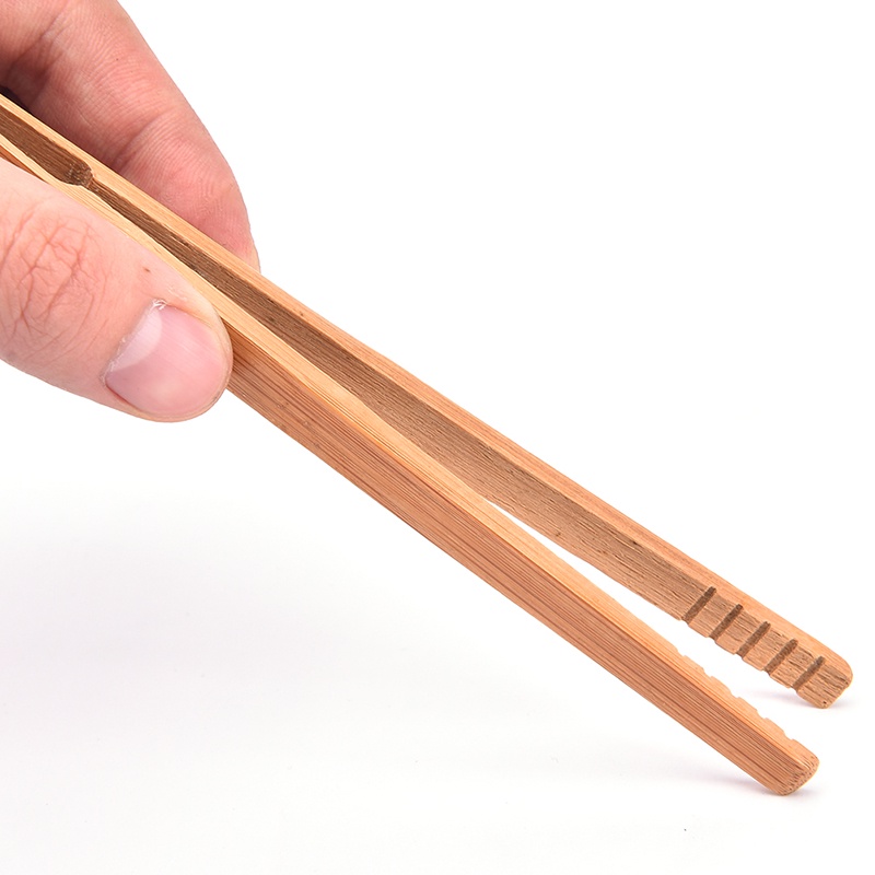 Bộ 2 Nhíp Gắp Trà Bằng Gỗ Tre Kích Thước 14.5cm