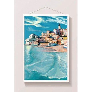 Tranh canvas treo tường cảnh biển hiện đại IB6249 - 40 x 60 cm