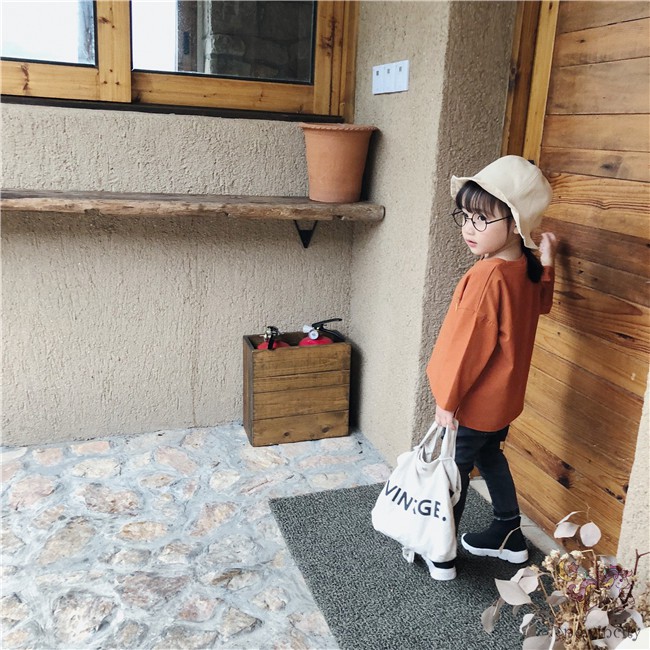 Nón Tròn Vành Màu Trơn Phong Cách Hàn Quốc Cho Bé