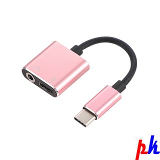 Jack chuyển type C sang 3.5 kèm cổng sạc TC01