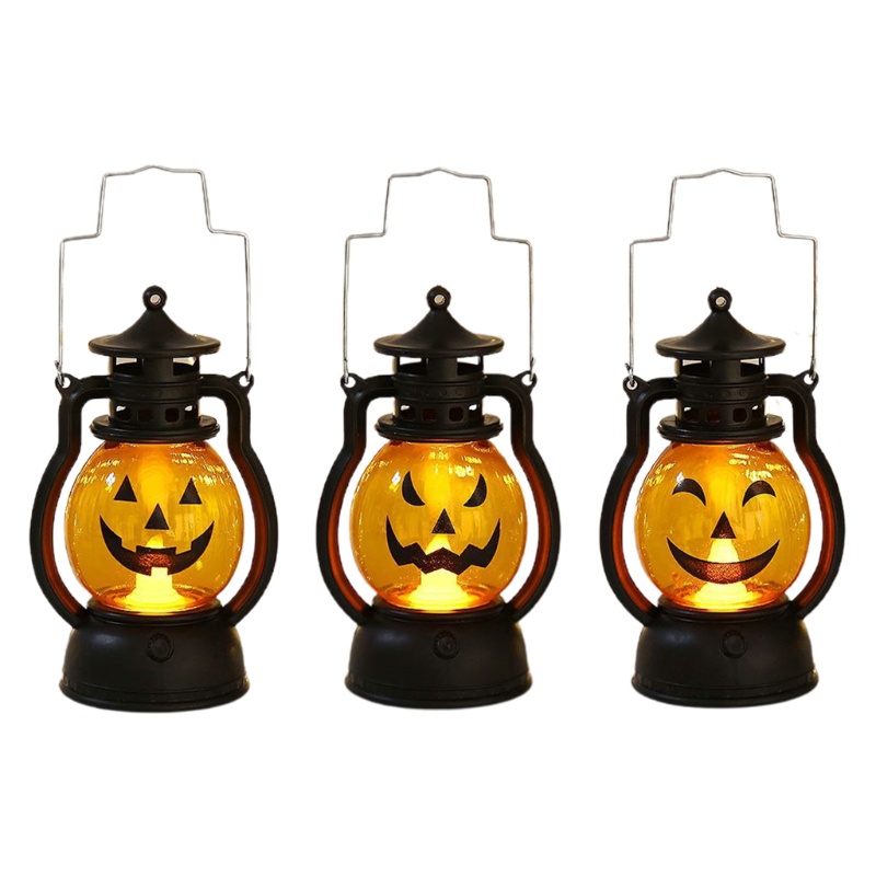 Li Lồng Đèn Dầu Ngựa Bí Ngô Ma Bí Ngô Halloween Di Động P