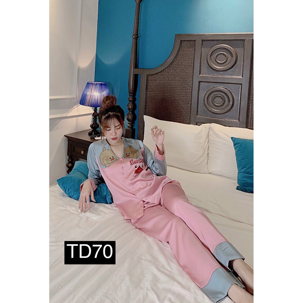 Set Đồ Bộ Nữ Pijama Tiểu Thư Tay Lửng Phối Kiểu Cực Xinh Xắn Đáng Yêu | BigBuy360 - bigbuy360.vn