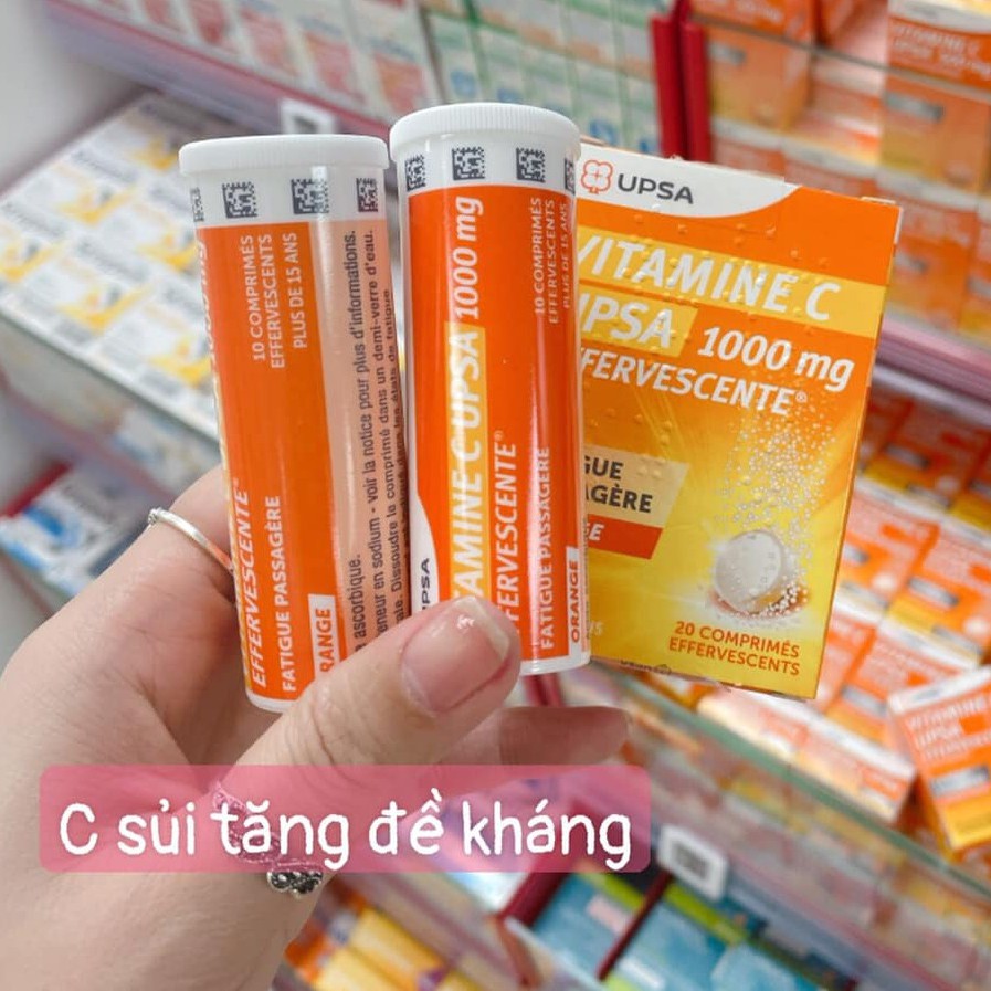 Vitamin C SỦI UPSA C 1000mg 20 VIÊN Nội Địa Pháp