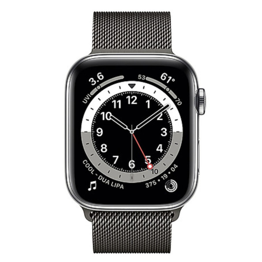 Đồng Hồ Apple Watch Series 6 LTE GPS + Cellular Stainless Steel Case With Milanese Loop (Viền Thép &amp; Dây Thép)