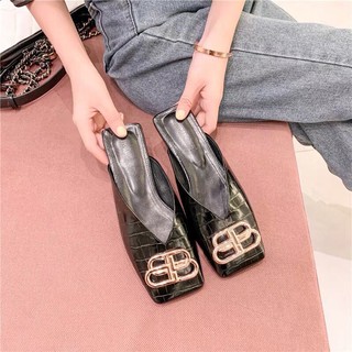 Dép nữ 2p da mềm khóa BB êm chân FREE SHIP