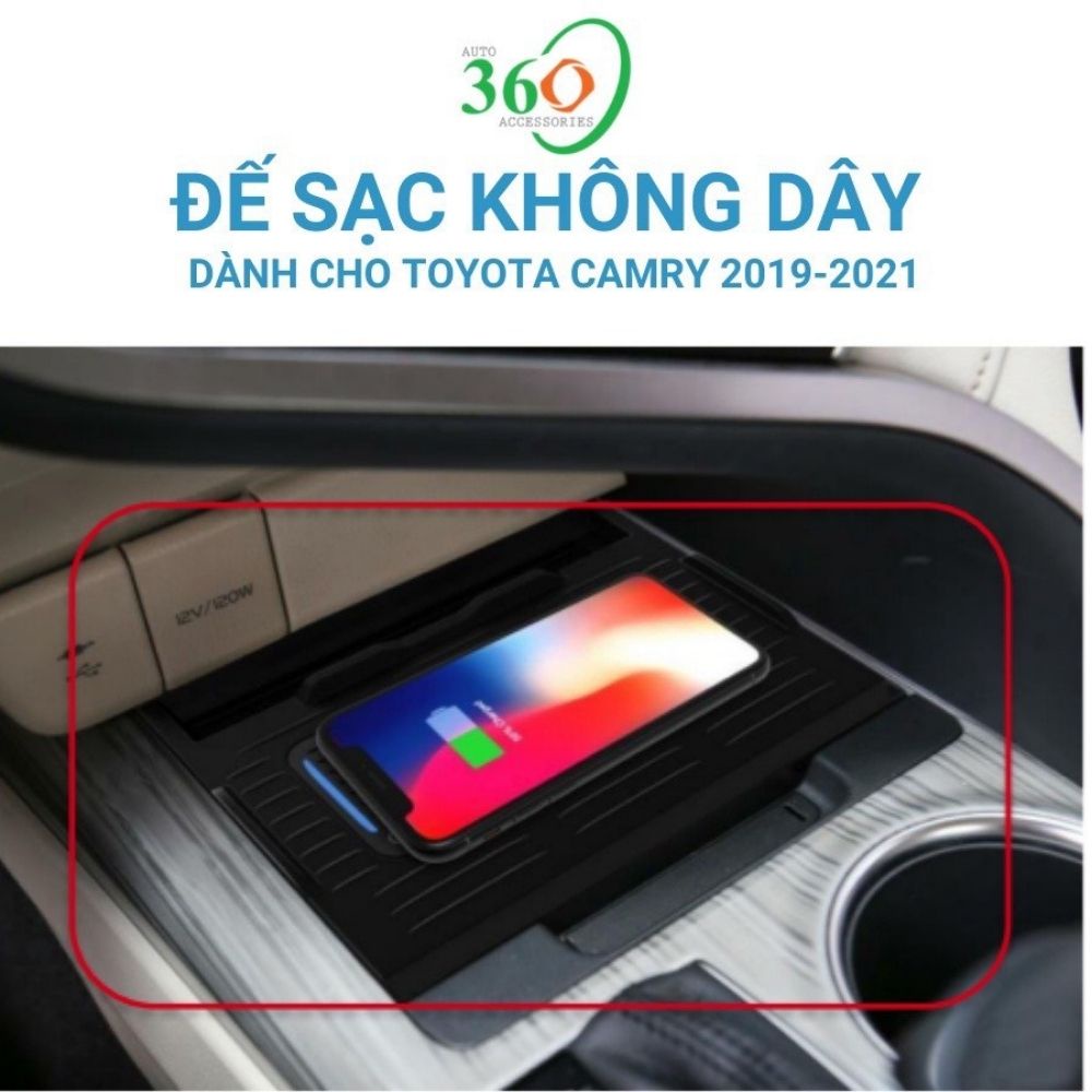 Đế sạc không dây, dock sạc không dây Blaupunkt dành cho Toyota Camry 2019-2021