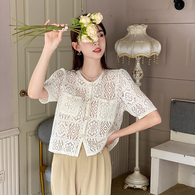 Áo Ren Ngắn Tay Thời Trang Cao Cấp 53187