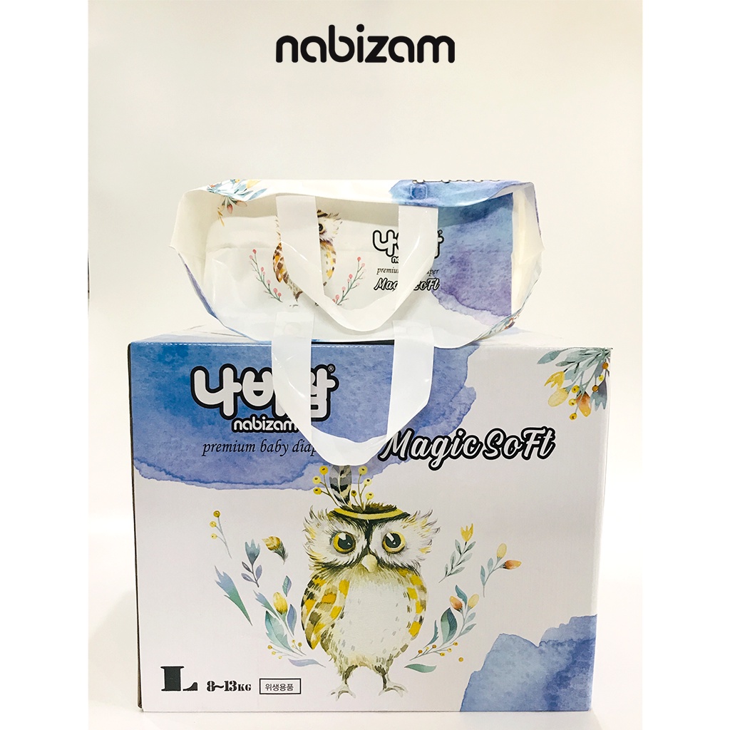 Tã/Bỉm Quần Nabizam Magic Soft Nội Địa Hàn Với Công Nghệ Thấm Hút Ngược Size L Cho Bé Từ 8-13kg, 30 Miếng