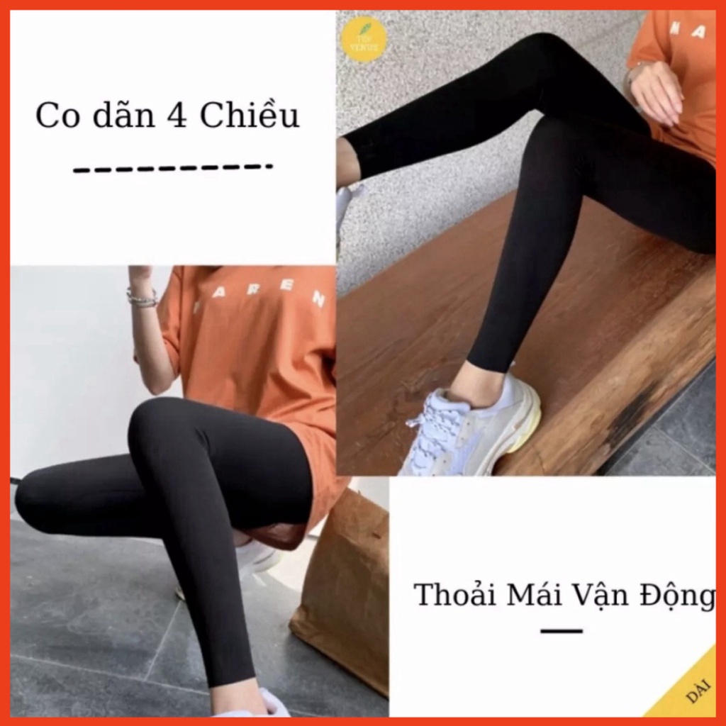 QUẦN LEGGING NỮ CHẤT VÃI COTTON 4 CHIỀU CO GIẢN FORM ÔM TÔN DÁNG