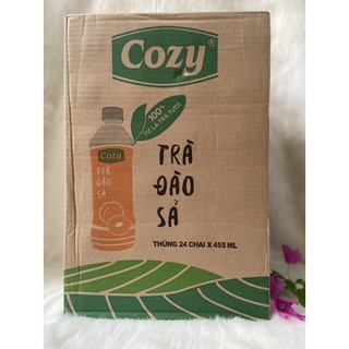 1 thùng trà đào sả cozy /24 chai *445ml