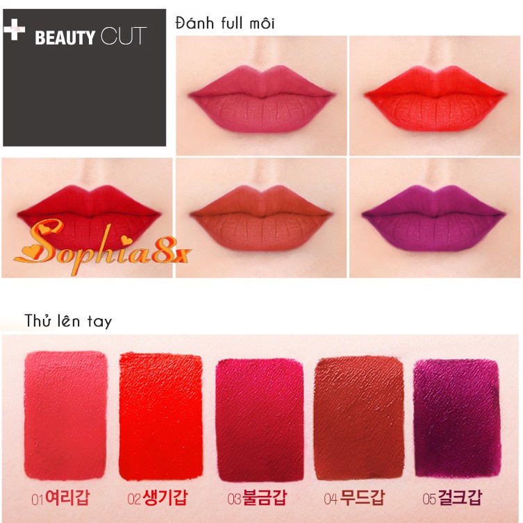 Son kem lì Last Velvet Lip Tint Hottest Series Version 4 16-20