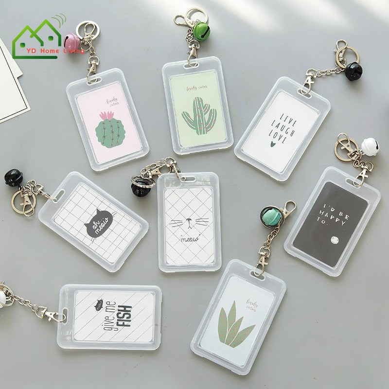 Túi đựng thẻ ID thiết kế có móc khóa dễ thương tiện dụng