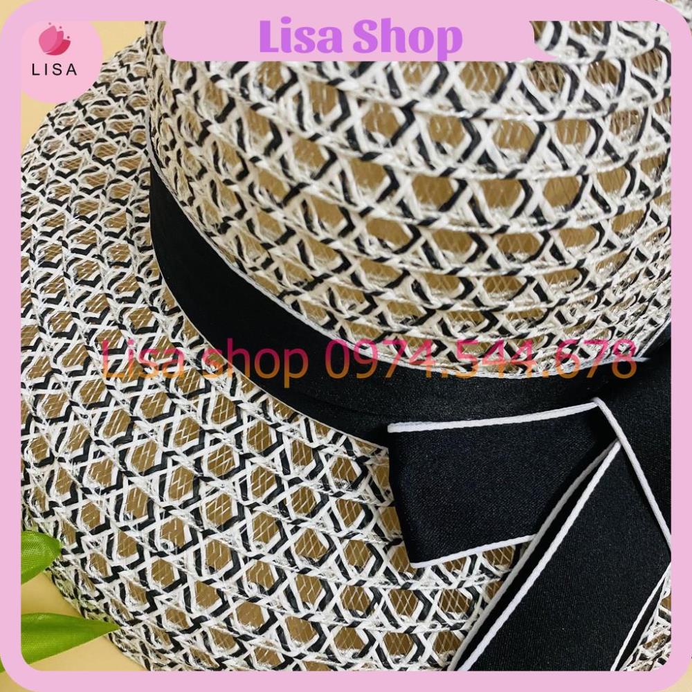 [HÀNG CAO CẤP]  Mũ đi biển, nón đi biển dáng lồng đèn, chất liệu lưới cước phối nơ mặt sau sang chảnh hot hit, M14