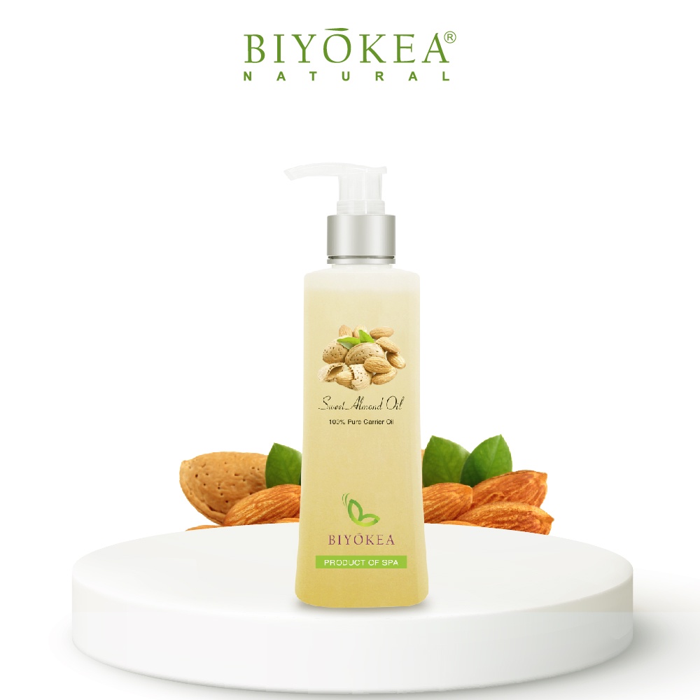 Dầu Hạnh Nhân Biyokea Nguyên Chất Giúp Dưỡng Da, Cân Bằng Độ Ẩm, Ngừa Lão Hóa, Mềm Mịn, Sáng Da Được Dùng Trong Spa