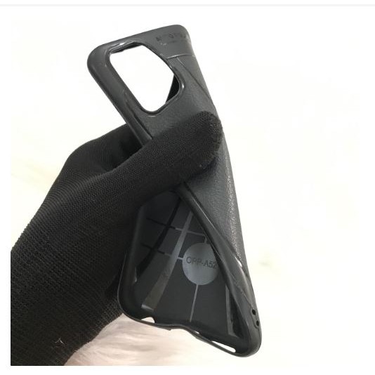 Ốp lưng silicon dẻo giả da Auto Focus cao cấp dành cho OPPO A52