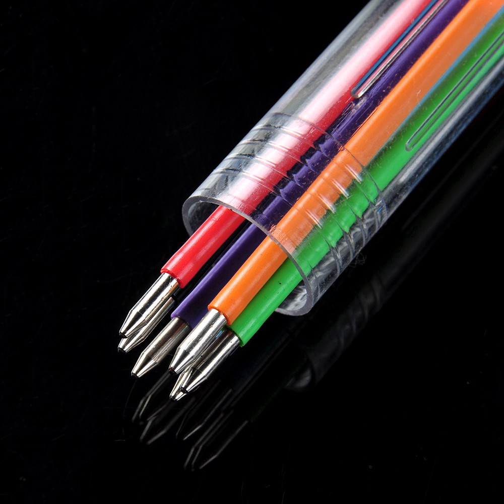 Bút Bi Nhiều Màu Thiết Kế 6 Trong 1 Tiện Lợi