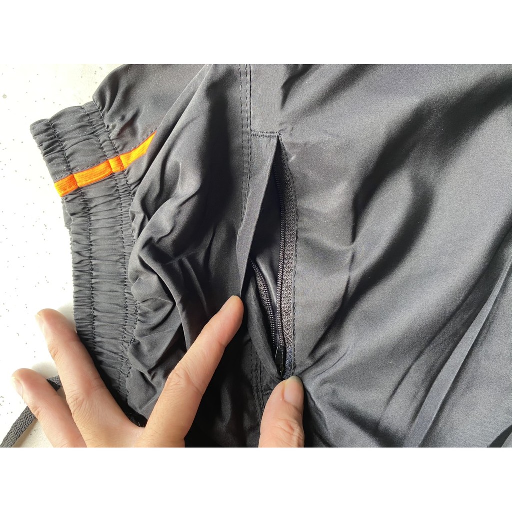 Quần Đùi, Quần Short Nam Vải Gió 2 Lớp - Quần Short Nam Vải Gió Túi Có Khóa Kéo Tiện Lợi