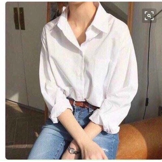 ÁO SƠ MI TRƠN FOMR RỘNG