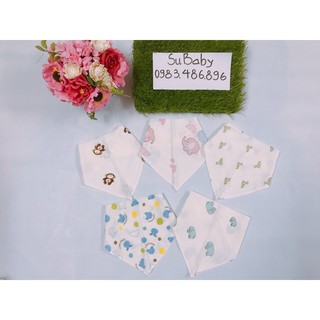 Yếm xô 2 lớp cúc bấm cho bé