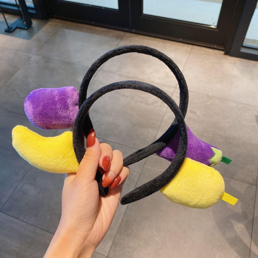 MXGOODS Băng Đô Cài Tóc Hình Rau Củ Quả Dễ Thương Cho Nữ