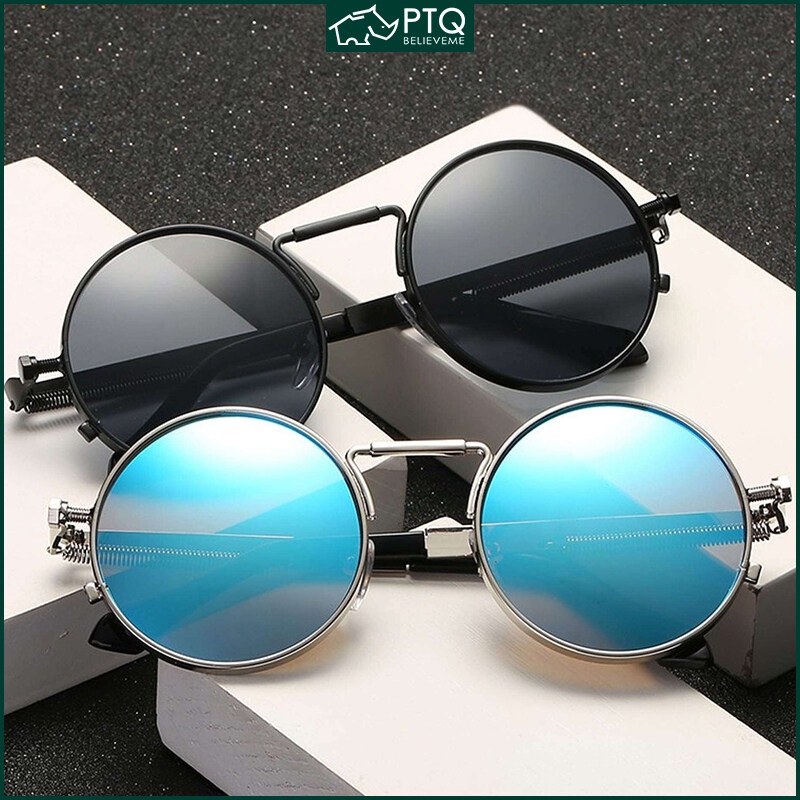 Kính Mát Gọng Kim Loại Tròn Nhiều Màu Sắc Thời Trang