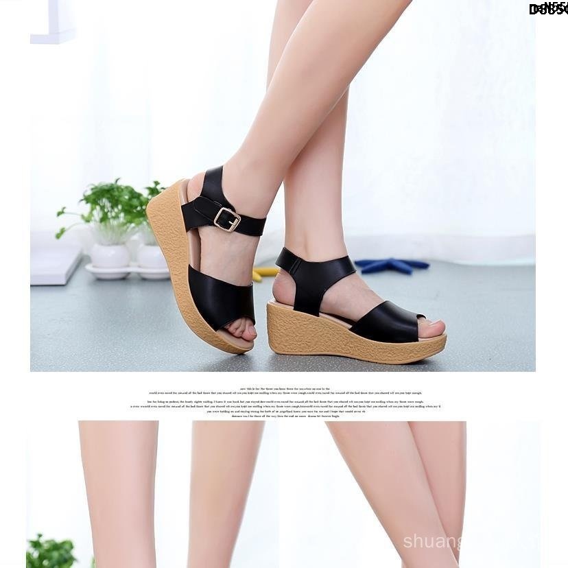 Dép Đế Xuồng Size Lớn 41 Thời Trang Đài LoanGiày Cao Gót Da Đế Dày Chống Thấm Thời Trang Nữ Sành Điệu 33-3442