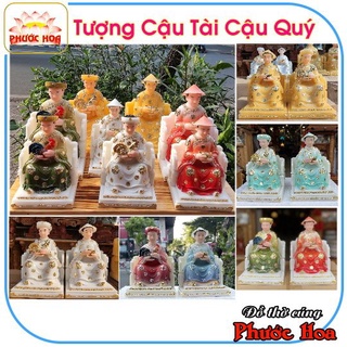 Tượng Cậu Tài Cậu Quý cao cấp cao 22cm - Bàn thờ đẹp - Phong Thuỷ - Tâm Linh - Đồ Thờ Cúng Phước Hoa