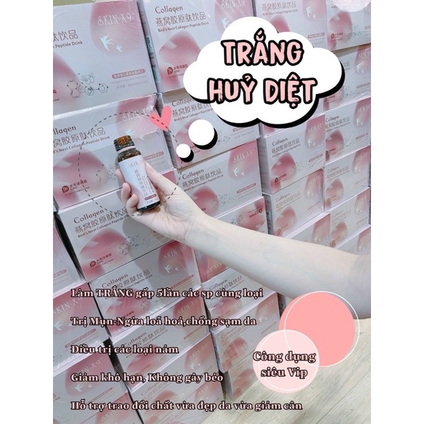 Collagen hồng skin X9 _ Hàm lượng collagen gấp x5_ hỗ trợ điều tri mụn, nám, nội tiết, tàn nhang | BigBuy360 - bigbuy360.vn