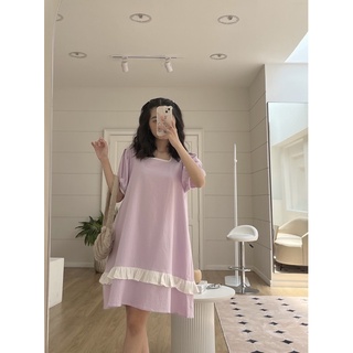[ CRUSHH STUDIO - ẢNH CHÍNH CHỦ ] D22 - Đầm babydoll tím pastel