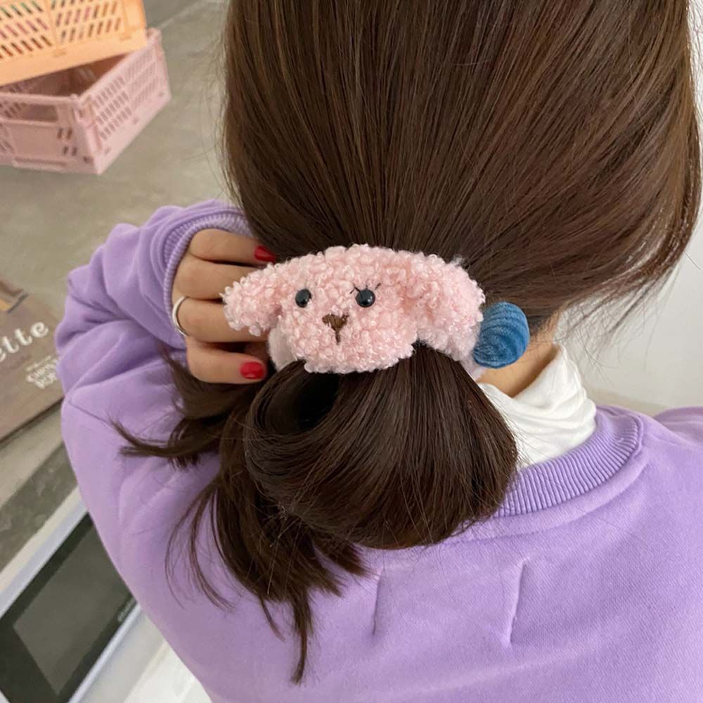 Dây buộc tóc co giãn hình búp bê chó con cỡ lớn 2LIFE cho nữ