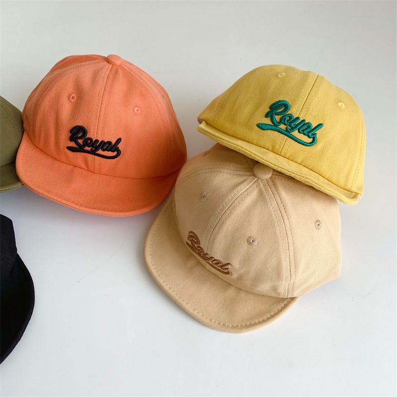 Mũ Lưỡi Trai Vành Mềm Thêu Chữ Kiểu Hàn Quốc Dễ Thương Cho Bé