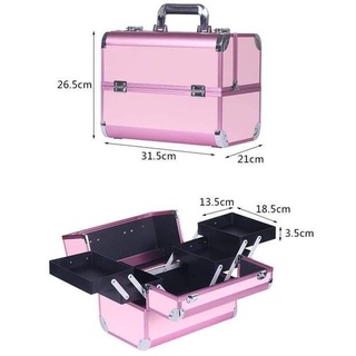 Cốp nhôm nhũ (đựng đồ Nail, Mi, trang điểm)