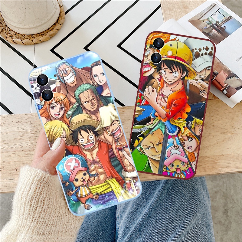 Ốp Điện Thoại Dẻo Họa Tiết Hoạt Hình One Piece Family Cho IPhone 13 12 11 Pro Max X XS XR XSmax 6 7 8 Plus SE 2020