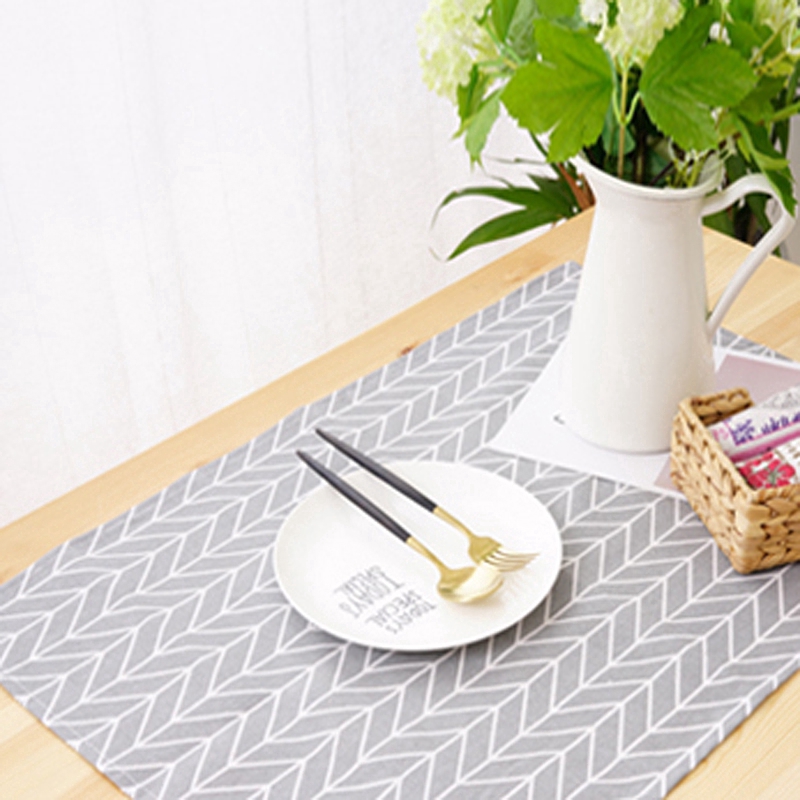 Khăn trải bàn làm từ cotton 46 * 68cm họa tiết dễ thương