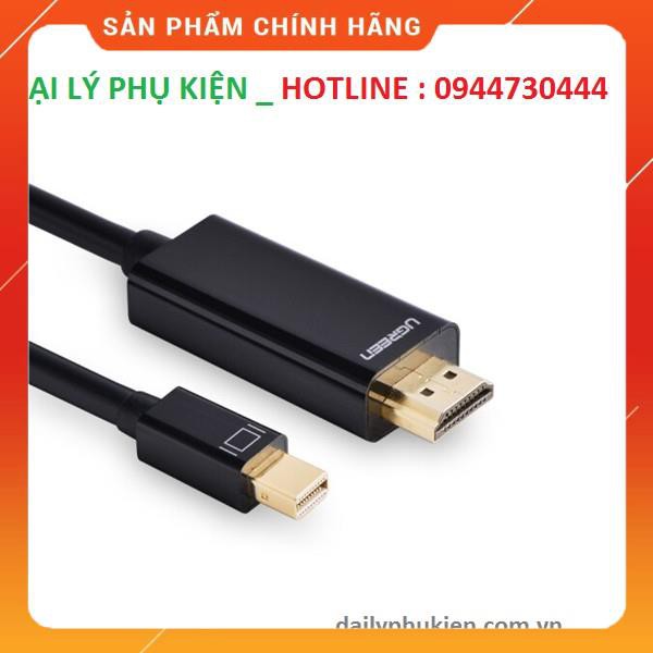 Cáp Mini DisplayPort to HDMI dài 2M độ phân giải 4K Ugreen 10454(Màu Đen) dailyphukien