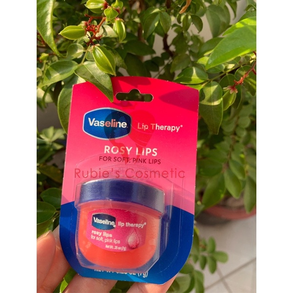 [HÀNG CHUẨN MỸ] Son dưỡng môi Vaseline cấp ẩm mềm mịn hồng môi rosy lips 7g Mỹ