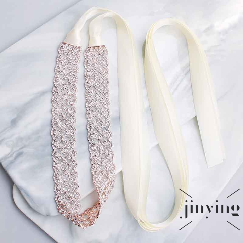 GETNOIVAS Dây đeo thắt lưng đính đá sang trọng dành cho cô dâu
