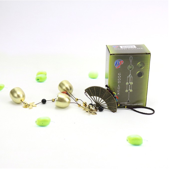 Chuông gió phong thủy và trang trí hình quạt VG27