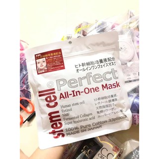 Mặt nạ tế bào gốc STEM CELL PERFECT ALL - IN - ONE  MASK 33 MIẾNG MẶT NẠ 1OO% PURE COTTON