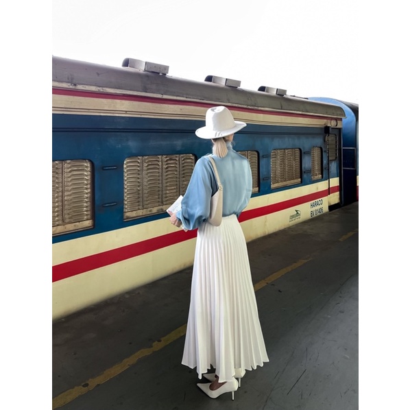Chân váy xếp ly dài  MALIO SKIRT by RUBIES