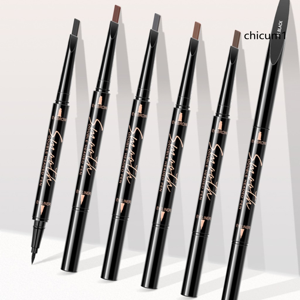 [Hàng mới về] Bút kẻ lông mày và kẻ mắt hai đầu thiết kế xoay tự động trang điểm lâu trôi | BigBuy360 - bigbuy360.vn