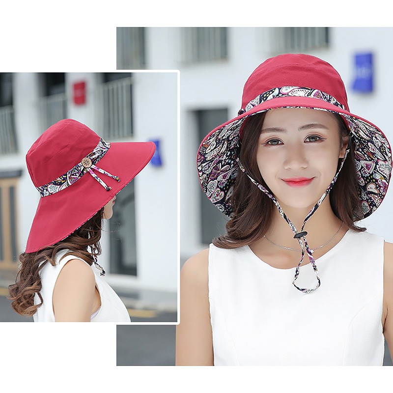 Nón Rộng Vành Phối Nơ Thời Trang Hàn Quốc Cho Nữ