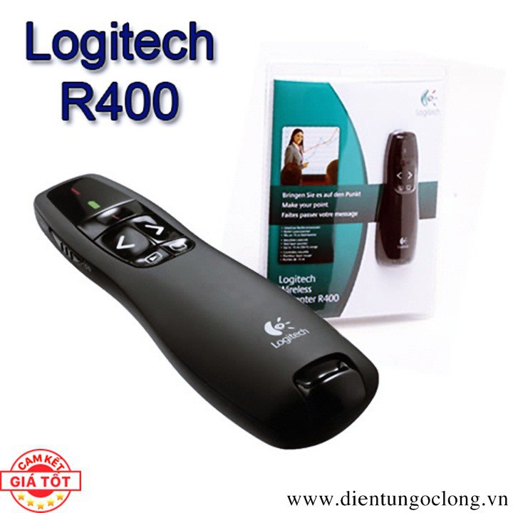 Bút Trình Chiếu Logitech Không Dây Presenter R400