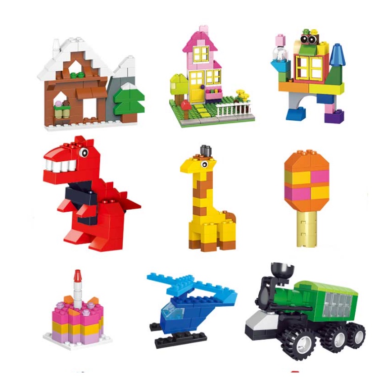BỘ ĐỒ CHƠI THÔNG MINH LẮP GHÉP LEGO 1000 CHI TIẾT NHIỀU MÀU SẮC CHO BÉ THỎA SỨC SÁNG TẠO HỘP MÀU XANH