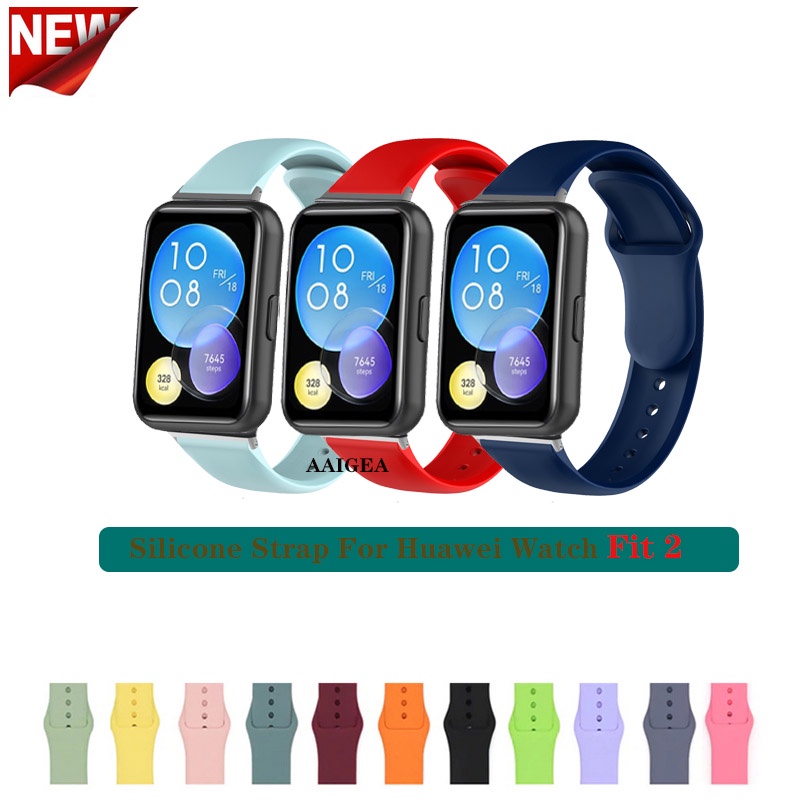 Dây Đeo Silicon Mềm Cho Đồng Hồ Thông Minh Huawei Watch Fit 2