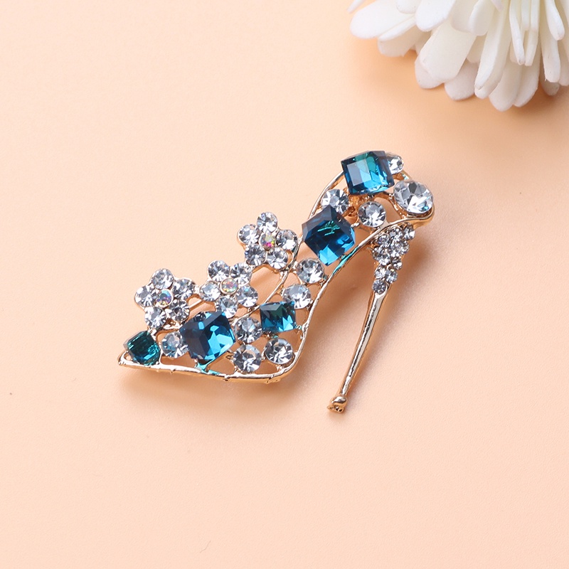 Trâm Cài Áo Hình Giày Cao Gót Đính Đá Thời Trang Cho Nữ