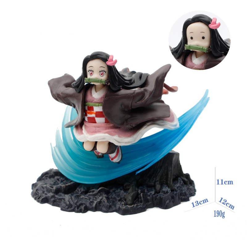 Mô hình Nezuko dễ thương có BOX  cao 12cm nặng 290g , figure anime Kamado Nezuko thanh gươm diệt quỷ, kimetsu no yaiba
