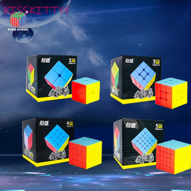 kisskittyy  Magic Cube Plastic Solar System Magic Cube Puzzles Toys For Beginner infinity cube magic rubik blocks Good rubik blocks
