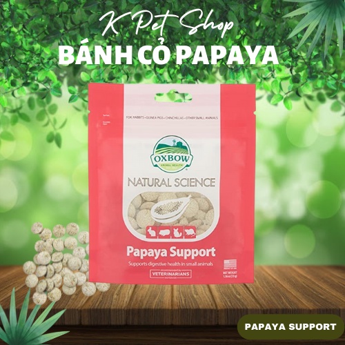 Bánh Cỏ Tymothy Oxbow Papaya Support Túi Nguyên  FREE SHIP  OXBOW Hỗ Trợ Dinh Dưỡng cho guinea pig, thỏ, chinchilla ..