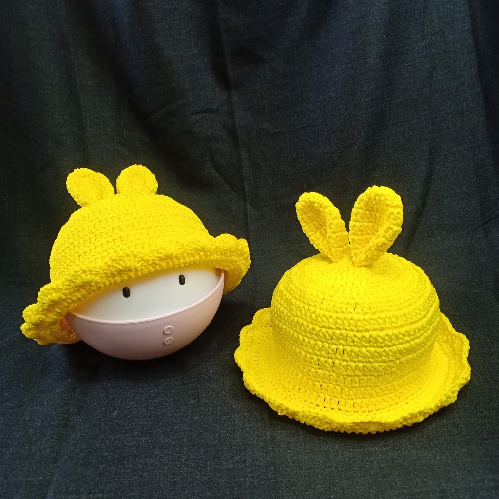 Mũ vành tròn tai thỏ siêu dễ thương cho bé